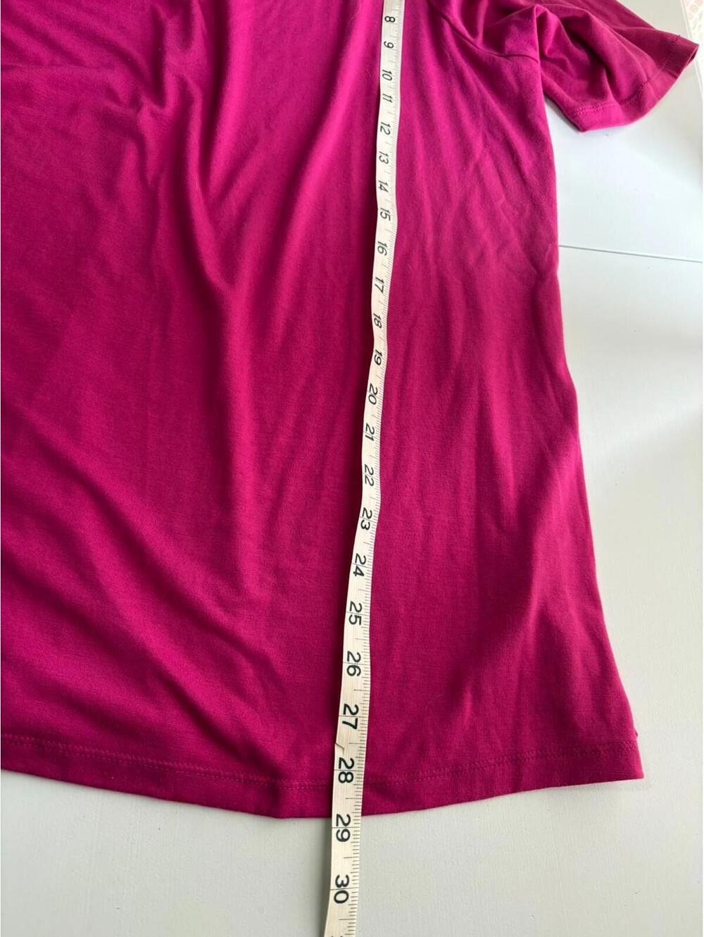 Old Navy Womens Top 2X Hot Pink Scoop Boat Neck Short Sleeves Stretch - Picture 6 of 6